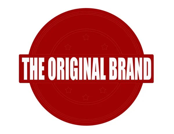 The original brand — Stock Vector