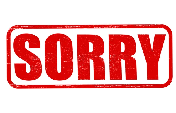 Sorry — Stock Vector