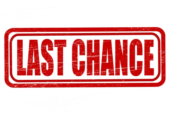 Last chance — Stock Vector