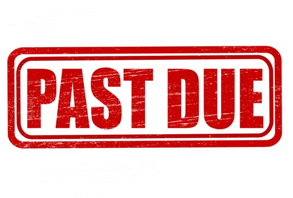 Past due — Stock Vector