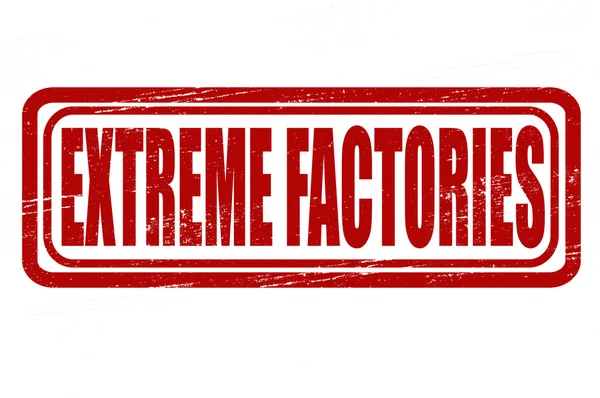 Extreme factories — Stock Vector