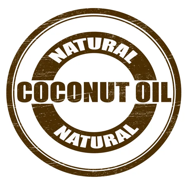 Naturlig kokosolja — Stock vektor
