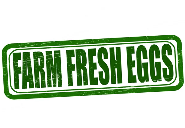 Farm fresh eggs — Stock Vector