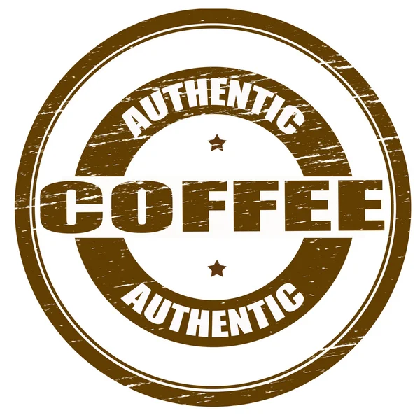Authentischer Kaffee — Stockvektor