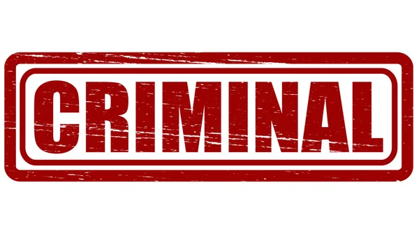 Criminal — Stock Vector