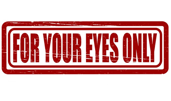 For your eyes only — Stock Vector