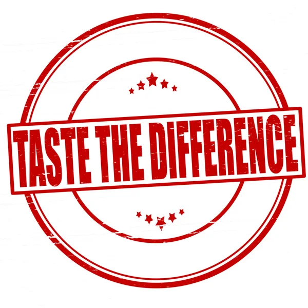 Taste the difference — Stock Vector