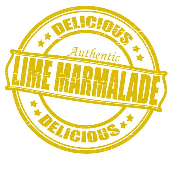 Lime marmalade — Stock Vector