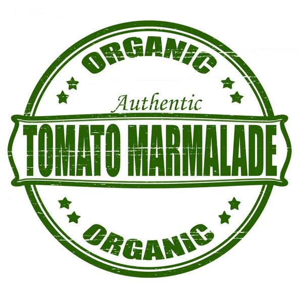 Biologische tomaten marmelade — Stockvector