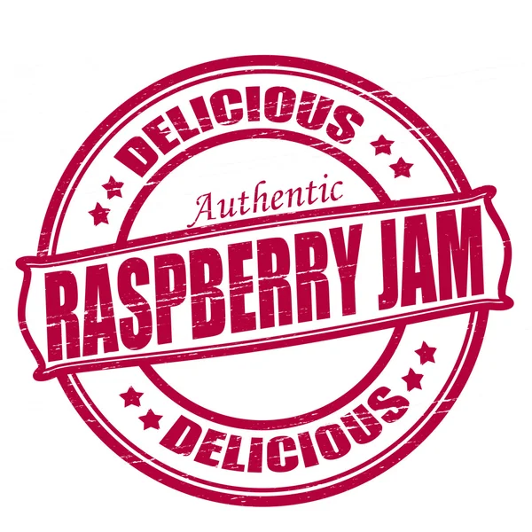 Raspberry jam — Stock Vector