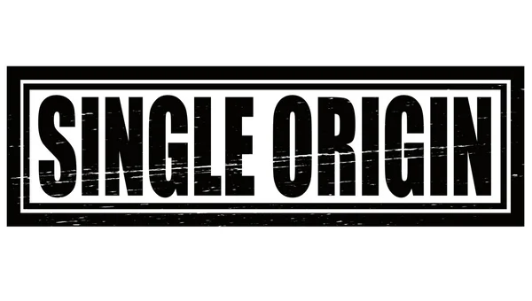 Single origin — Stock Vector