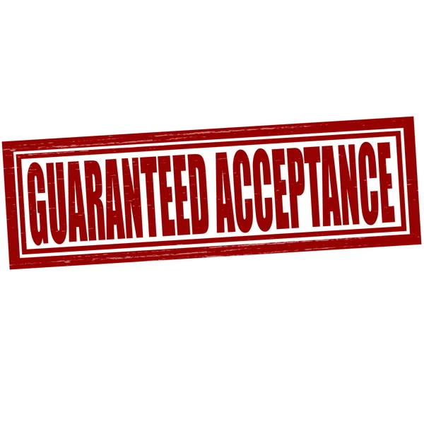 Guaranteed acceptance — Stock Vector