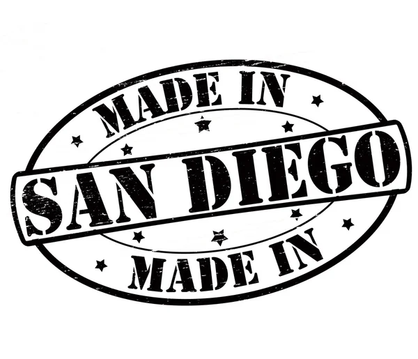 Fabricado en San Diego — Vector de stock