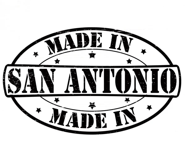 Fabricado en San Antonio — Vector de stock