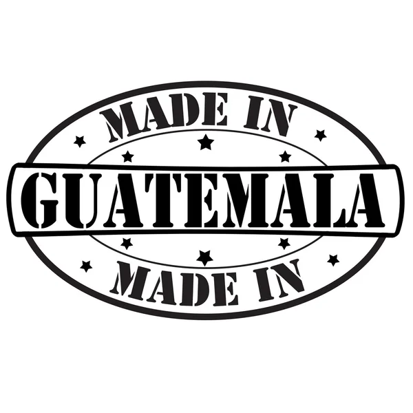 Gemaakt in guatemala — Stockvector