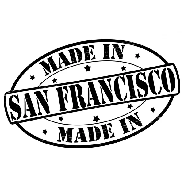 Fabricat în San Francisco — Vector de stoc