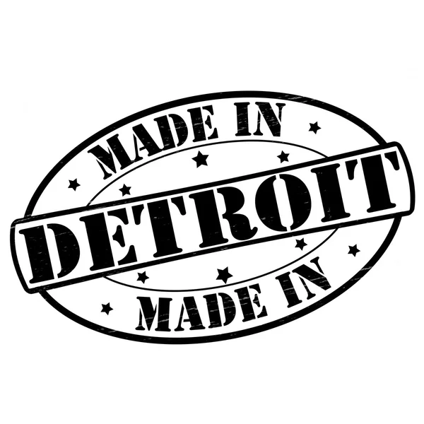 Сделано в Детройте — стоковый вектор