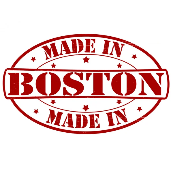 Fabricado em Boston — Vetor de Stock