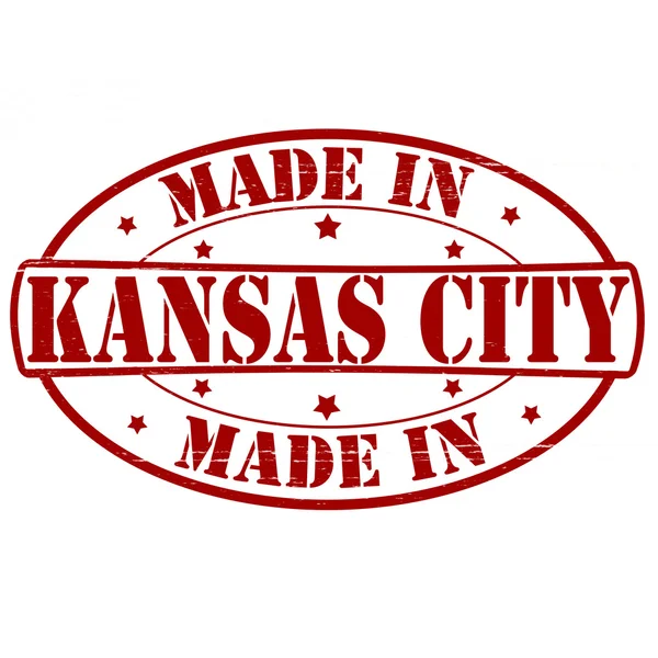 Realizzato a Kansas City — Vettoriale Stock