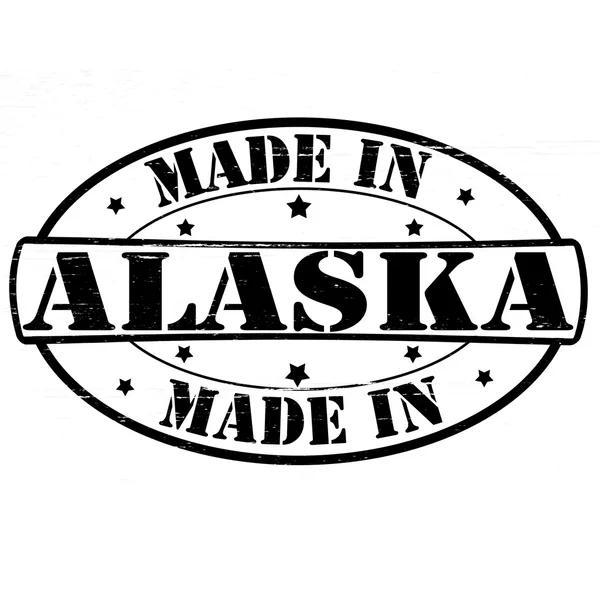 Prodotto in Alaska — Vettoriale Stock