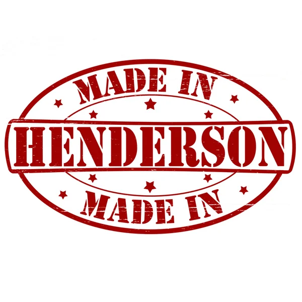 Prodotto a Henderson — Vettoriale Stock