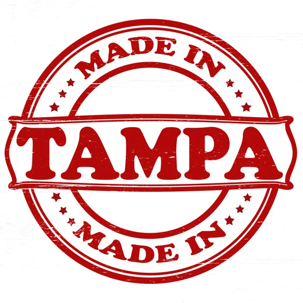 Fabricado en Tampa — Archivo Imágenes Vectoriales