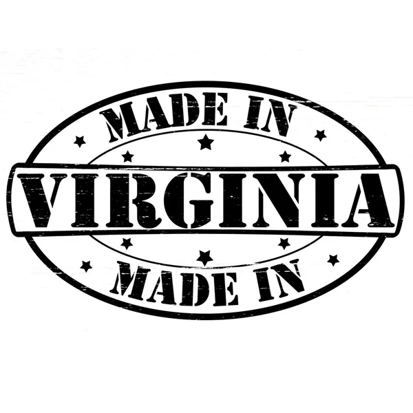 Prodotto in Virginia — Vettoriale Stock