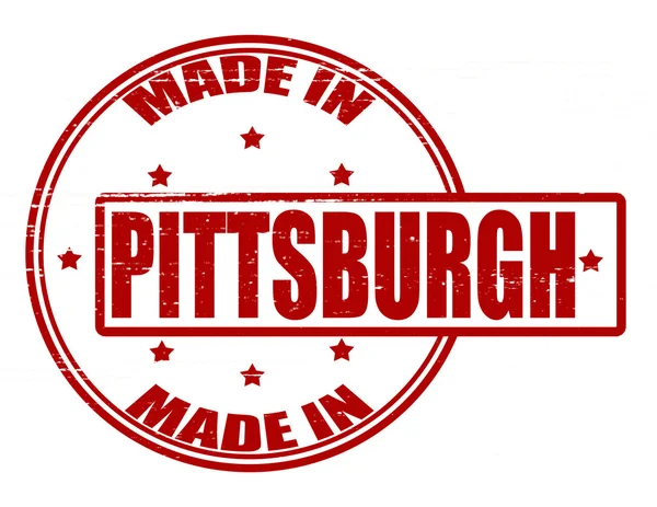 Hecho en Pittsburgh — Archivo Imágenes Vectoriales