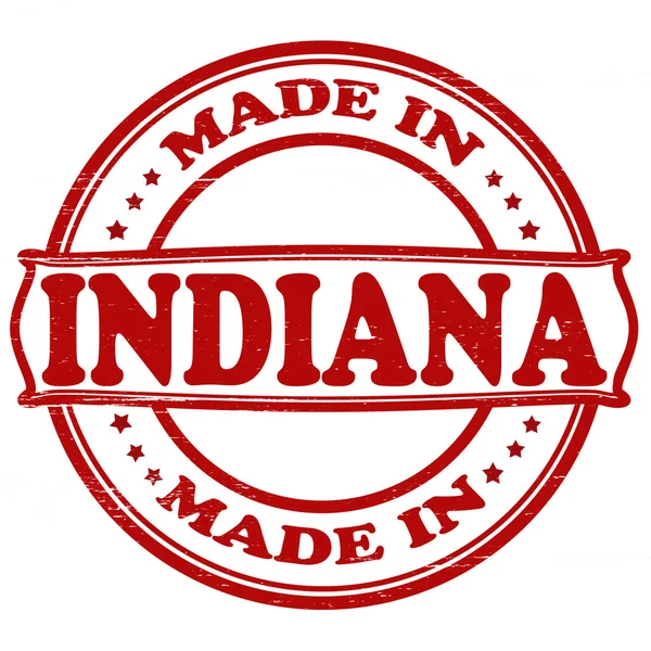 Fabriqué en Indiana — Image vectorielle