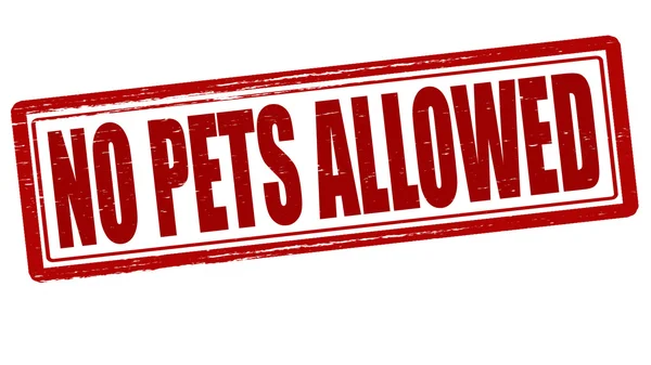 No pets allowed — Stock Vector