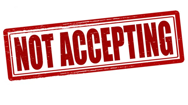 Ne pas accepter — Image vectorielle