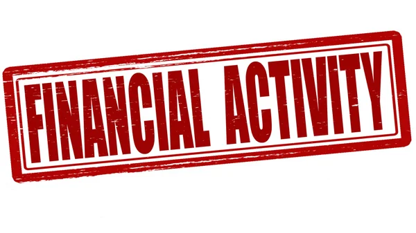 Finanční činnost — Stockový vektor