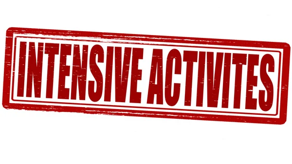 Интенсивные активиты — стоковый вектор