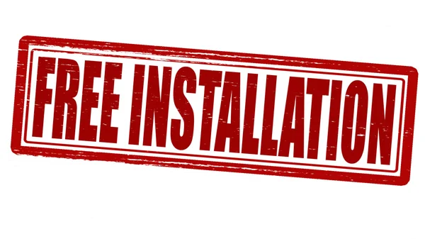 Free installation — Stock Vector