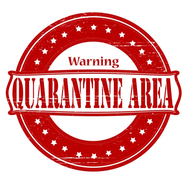 Quarantine area — Stock Vector