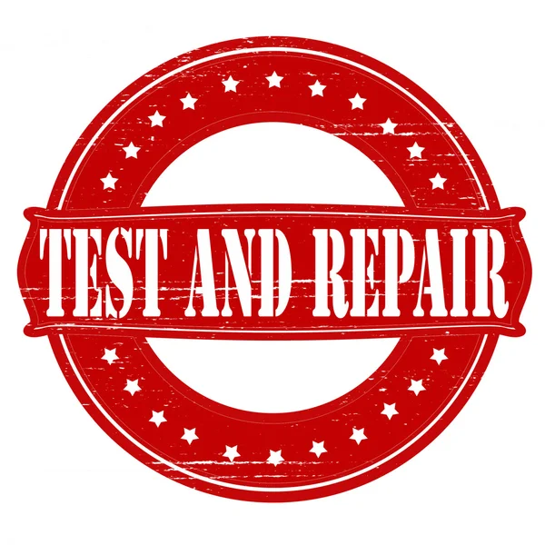 Test und Reparatur — Stockvektor