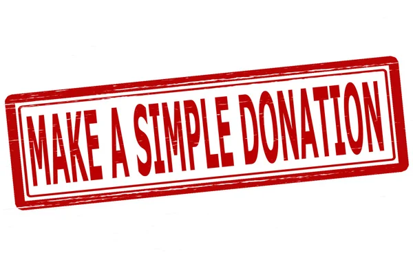 Make a simple donation — Stock Vector