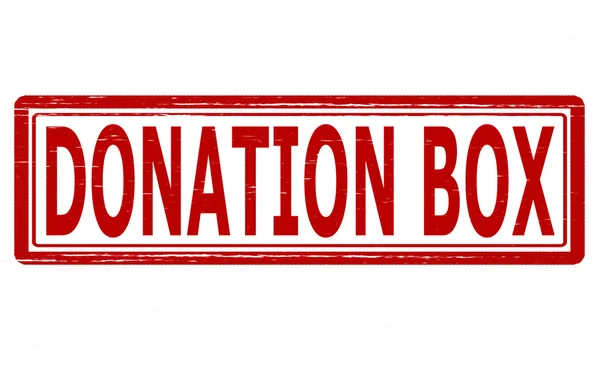 Caja de donación — Vector de stock