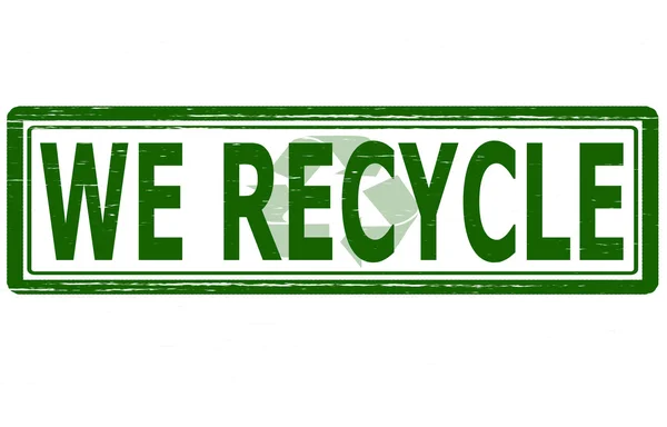 We recyclen — Stockvector