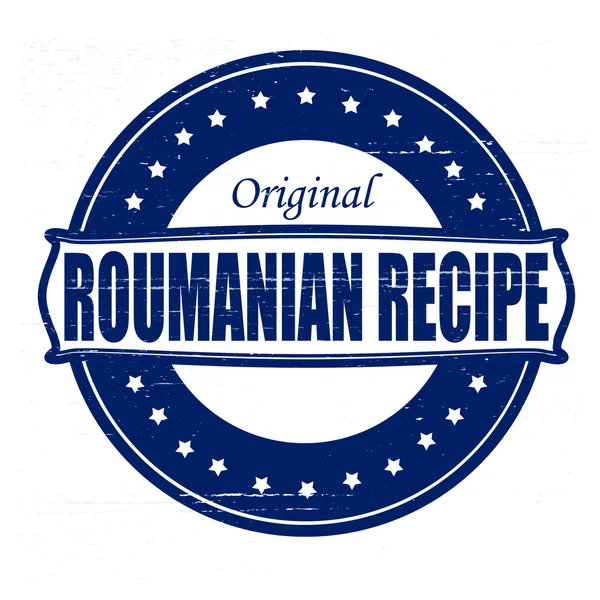 Rumänisches Rezept — Stockvektor