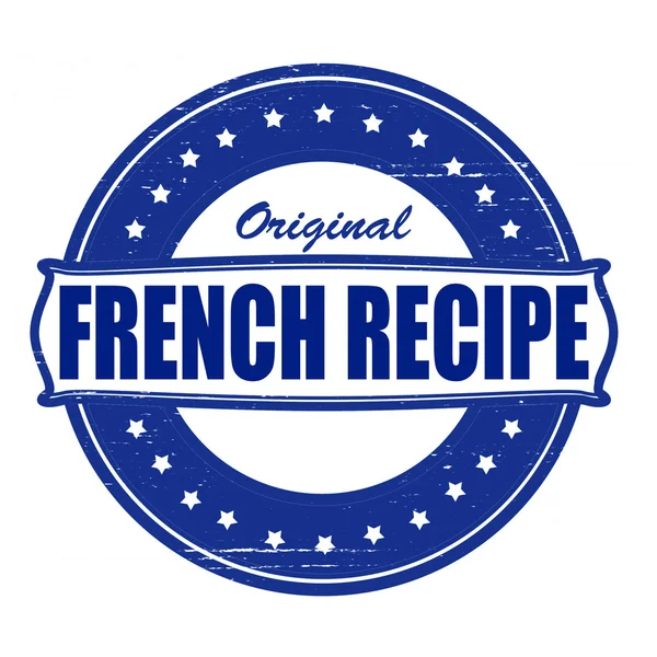 Französisches Rezept — Stockvektor
