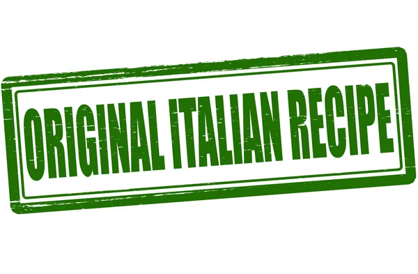 Original Italian recipe — Stock Vector