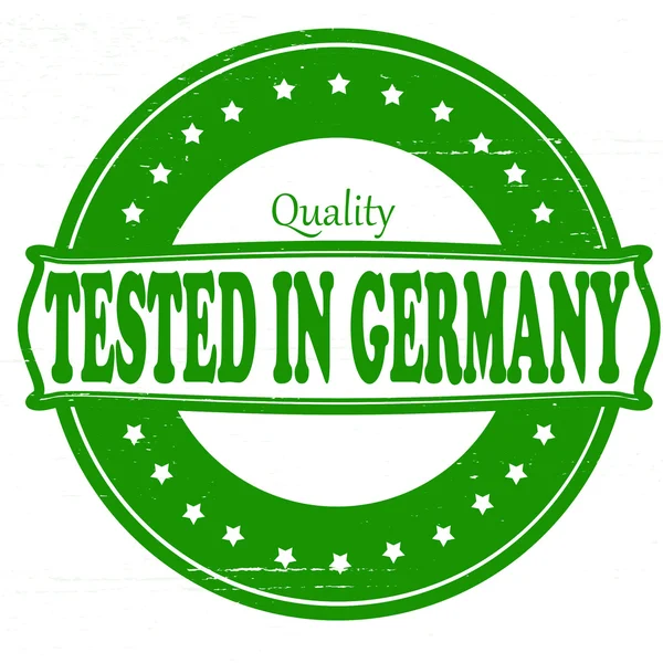 Getest in Duitsland — Stockvector