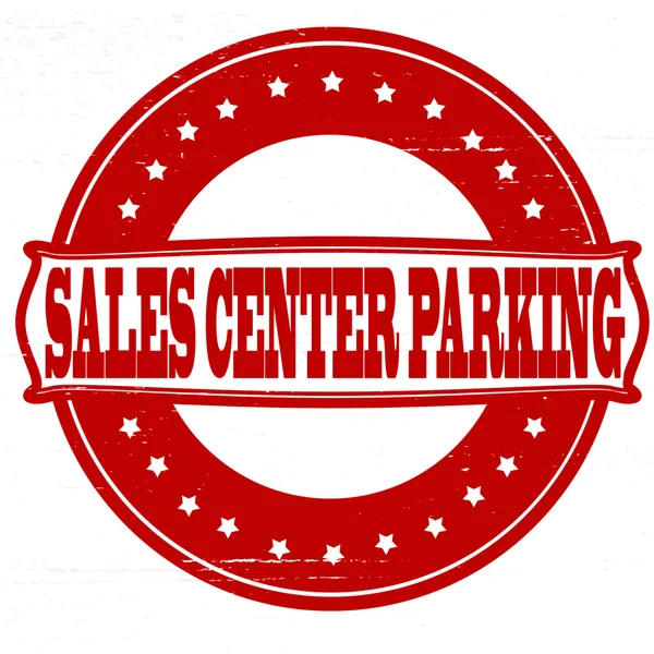 Centro de ventas aparcamiento — Archivo Imágenes Vectoriales