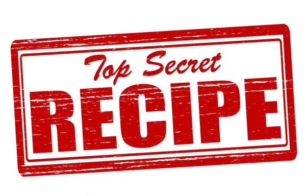 Ricetta top secret — Vettoriale Stock