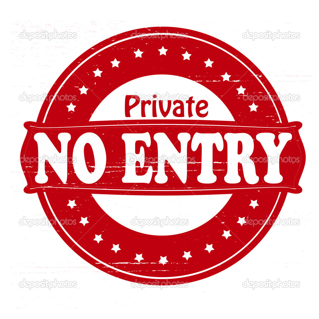 Private no entry