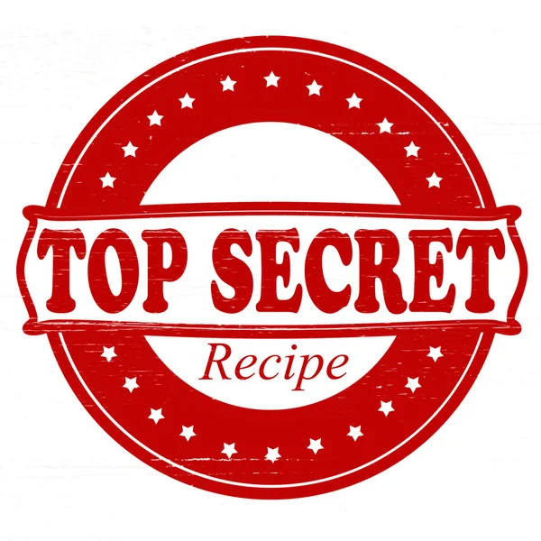 Ricetta top secret — Vettoriale Stock