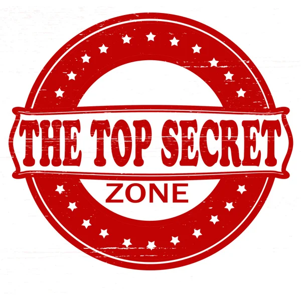 Top geheime zone — Stockvector