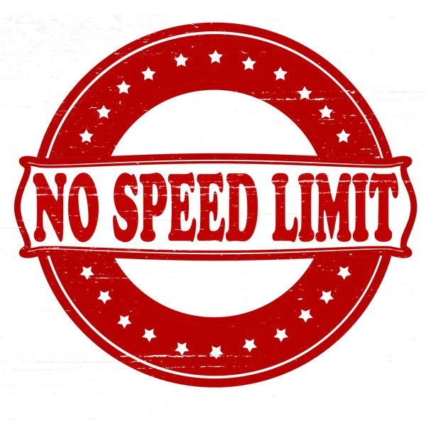 No speed limit — Stock Vector