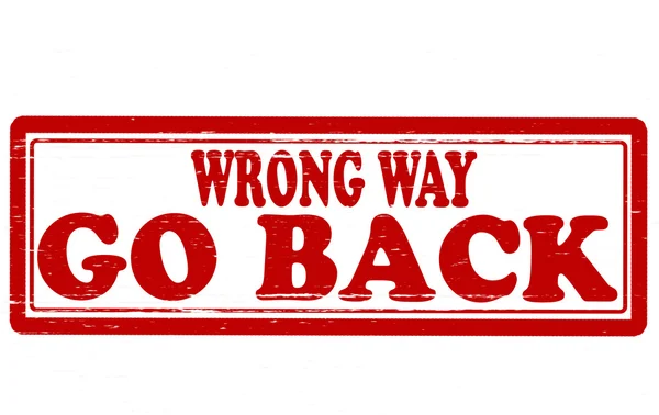 Wrong way — Stock Vector